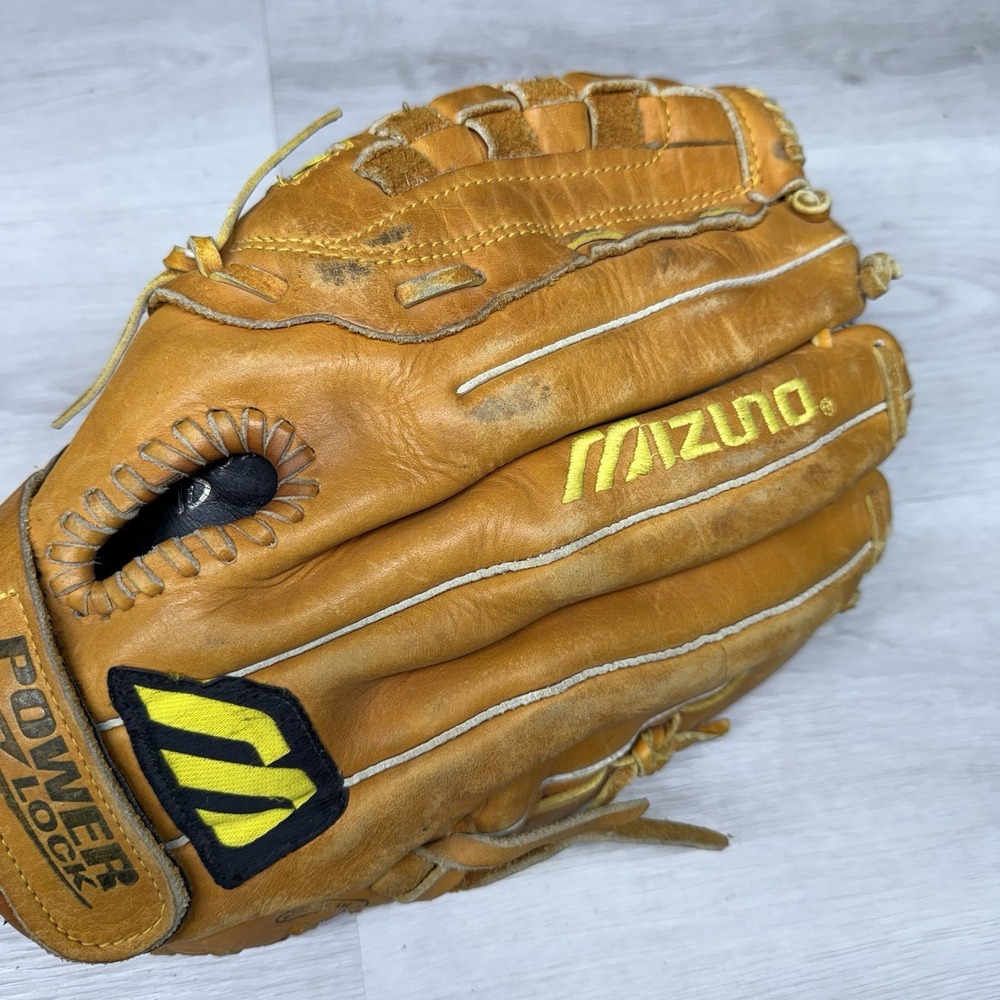 Mizuno MZ1320 13" Baseball Softball Glove RH Throw Power Lock Max Flex Steerhide